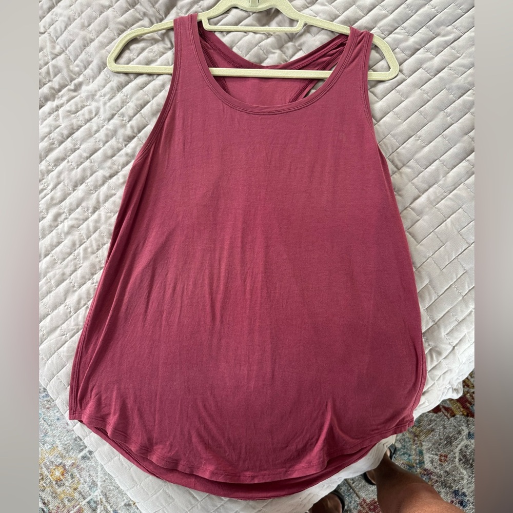 Lululemon maroon Relaxed Tank Top